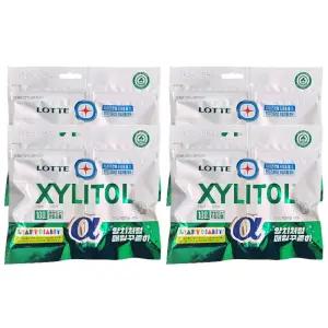 롯데 자일리톨 알파 리필 102g 4개