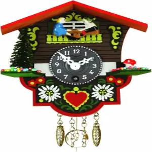 트렌클 작은 검은 숲 시계 스위스 집 높이 4.7인치 TU 26 PW