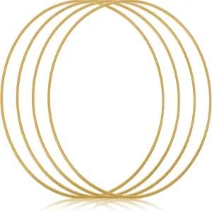 클래식 씰리 4Pcs Macrame Hoops 7.87인치 드림 캐처 링 골드 메탈 DIY 웨딩 화환 장식용 플로럴 후프 공예
