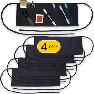 라벨플래쉬 2 포켓 캔버스 워크 허리 네일 에이프런 벨트 세탁 가능한 도구 유틸리티 가드닝 목공 루퍼