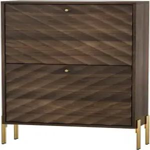 텍스처가 있는 대각선 문이 알고로하인 신발 보관 캐비닛 2 플립 서랍 입구용 호두 좁은 보관함 독립형