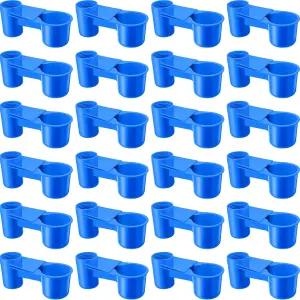 레몬로드 24개 조류 음용기 컵 케이지용 플라스틱 물병 비둘기 병 치킨 메추라기 가금류 급수기