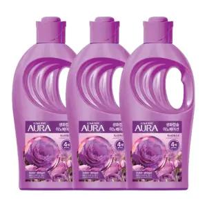 아우라 생화캡슐 섬유유연제 1L 자스민머스크 3개