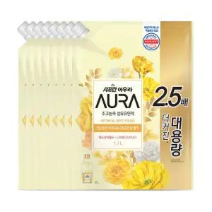 아우라 섬유유연제 미드나잇 1.7L x8