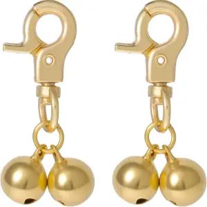 Xthrotsenk 개 목걸이용 금종 2개 반려동물 고양이 종 헤비 듀티 스냅 클립 펜던트 액세서리 크리스마스