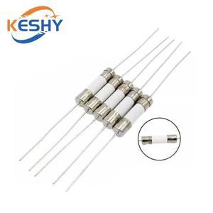 10-100개 5x20mm 세라믹 퓨즈 슬로우 블로우 튜브 핀 포함 250V 0.5A 1A 2A 3A 4A 5A 6A 7A 8A