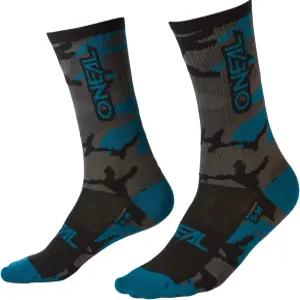 오닐 남성 Mtb 퍼포먼스 양말 카모 그레이/블루/블랙