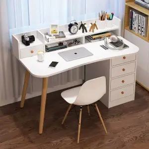 고등학생책상 라운드 공부용 중고등학생책상 데스크 청소년 의자세트 책상