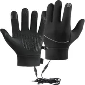 남성용 및 여성용 온열 장갑 터치스크린이 장착된 USB 전기 난방 오토바이 라이딩 스키 하이킹 야외 작업을