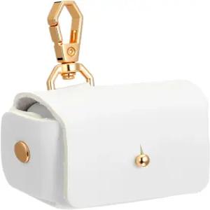 개 목걸이용 링 베어러 베개 흰색 홀더 가죽 웨딩 박스 프로포즈 약혼 결혼식 파티용 우아한 휴대용 파우치