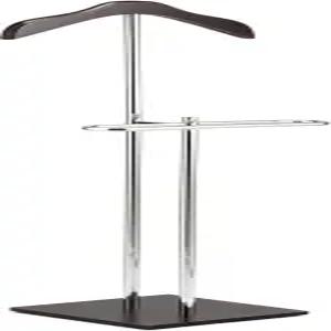 마이 기프트 브라운 우드와 메탈 발렛 및 슈트 스탠드 이그제큐티브 남성 의류 정리함 랙 코트 바지 행거