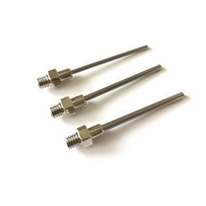 금속 분배 커넥터 공장 스트레이트 핀 루어 락 M6 외부 스레드 무딘 헤드 포함