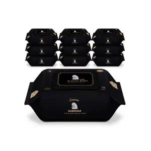 블랑슈 프리미엄 더블랙 물티슈 캡형 70매 10팩 {QHJ}