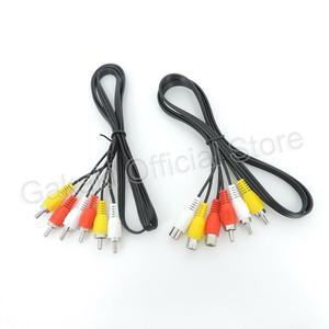 1M1.5M3Meter 3 RCA 남성-3 남성 여성 커넥터 복합 오디오 비디오 AV 연장 케이블 플매트 카펫 러그