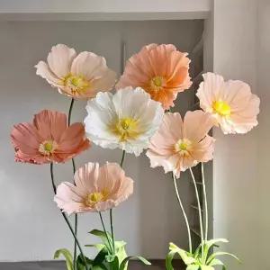 대형 자이언트 플라워 동백 꽃 배경 회사 화보 빅플라워 인테리어