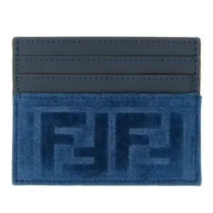 FF 플록 텍스처 데님 카드지갑 8M0445AW5H F1UJW