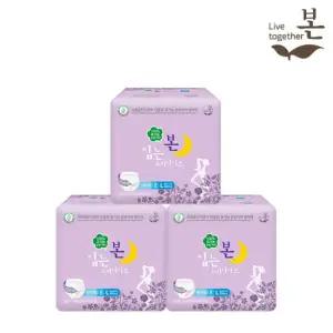 유기농 순면 유기농본 생리대 오씨본 입는 오버나이트 대형 8P 3팩