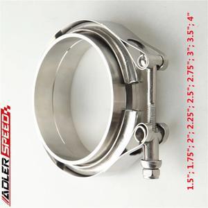 [호환품]1.5 2 3 4 인치 스테인레스 스틸 V 밴드 클램프 및 터보 배기 플랜지 키트