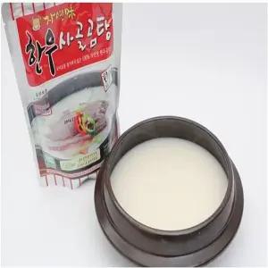 [블루마켓]한우사골곰탕600g 10팩 20인분 따뜻한 겨울나기 한우사골곰탕 사골곰탕 한우사골 곰국 한우우족