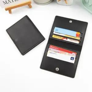 블랙1P 신분증 가로6포켓 가죽 명함 신용카드지갑 가죽지갑 신분증지갑 카드보관지갑