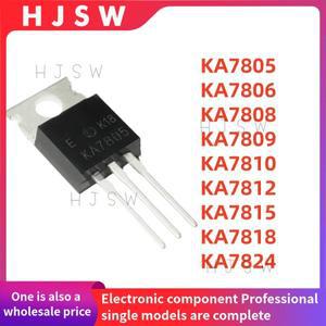 10PCS 100% 새 제품 KA7805 KA TO-220 3단자 전압 조정기 다이오드