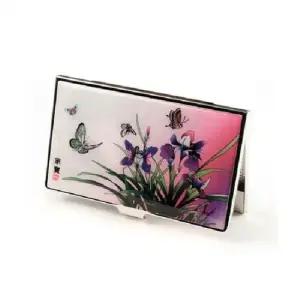 SM)나전 자개명함케이스 붓꽃핑크 남자명함지갑 명함지갑선물 고급명함지갑