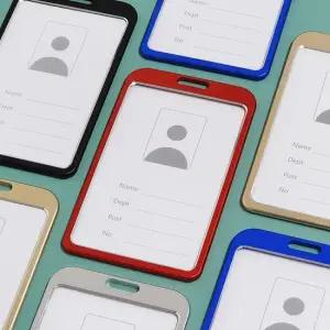 알루미늄 ID 카드 세로형 10p 명찰케이스 이름표케이스 사원증케이스 ID케이스 카드케이스