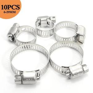 스테인레스 스틸 나사 밴드 자동차 연료 호스 클램프 파이프 웜 기어 클립 플라이어 도구 5 개 10 개