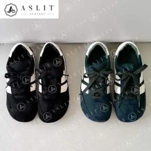 [애슬릿] 여성 스니커즈 배색 스웨이드 단화 운동화 발 편한