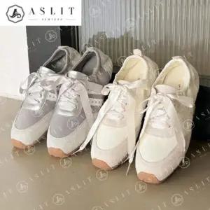 [애슬릿] 여성 스니커즈 발레코어 리본 배색 발 편한 운동화