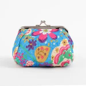 꽃무늬 똑딱이 동전지갑작은지갑 화장품 미니파우치 동전지갑 미니지갑 미니동전지갑