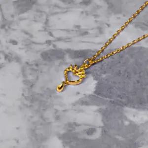 순금 24K 라인 하트 물방울 포인트 여성 여자 11.25g 금 목걸이