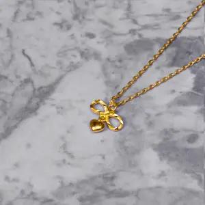 순금 24K 라인 리본 하트 포인트 여성 여자 7.5g 금 목걸이