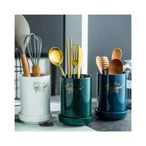루미나D 럭셔리 컬러 수저통 물빠짐 주방 정리 수저꽂이