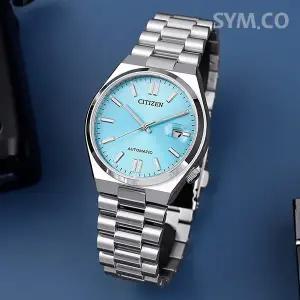 [시티즌] NJ0151-88M 오토매틱 사파이어 츠요사 터콰이즈 블루 남자 메탈 시계 d