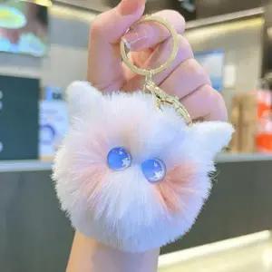 키링 열쇠고리 키홀더 가방 걸이 귀여운 고양이털