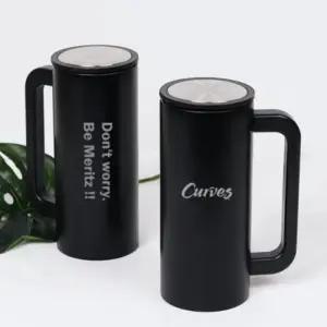 (옵션 선택 블랙)손잡이 주문제작 스포츠물병 초등 중등 캠핑 사무실 텀블러 DD 10034 각인