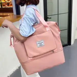 인기 캐주얼 휴대용 숄더백 데일리 토트백 살구 가방 헬스가방 요즘유행하는가방