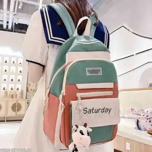 푸푸 백팩 그린 여성캐주얼백팩 중학생책가방 중학생가방 여성캐쥬얼백팩 학생백팩