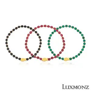 [초특가] 룩스몬즈 24K 행운물고기 천연석팔찌 +(방송 중) 24K 금박 유니콘 키링+ 999실버 행운 말 지폐