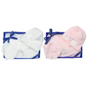 [갤러리아] (쌍둥이출산,태교,신생아)케잉모달배냇슈트핑크+아이보리세트(A1B-10108SET)