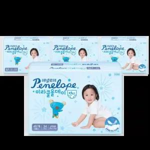 페넬로페 뉴 미라클 올데이 팬티 기저귀 대형 34매x4팩 남여공용