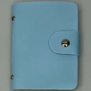 명함지갑 24칸수납 똑딱이 카드지갑 랜덤색상 학생카드지갑 카드홀더 명함철