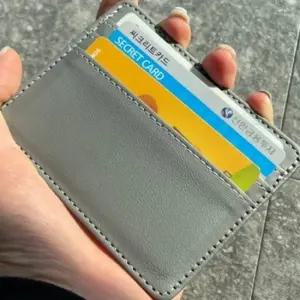 포켓 카드지갑 슬림 교통카드 케이스 그레이 카드홀더 교통카드지갑 카드케이스