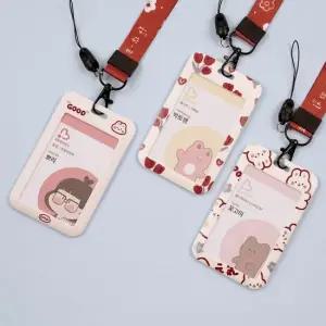 사원증 하드케이스 레드 type+줄세트 사원증 사원증케이스 학생증 출입증 목걸이줄