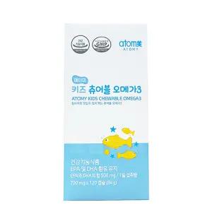 애터미 키즈 츄어블 오메가3 120캡슐 레몬맛 츄어블 연질캡슐