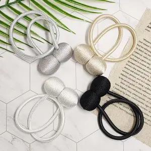 가구 인테리어 커튼 블라인드 액세서리 원형 마그네틱 커튼타이 자석 커튼끈