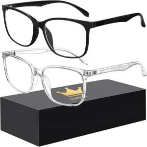 여성용 훈스쿼 블루 라이트 안경 남성용 차단 컴퓨터 게이밍 스크린