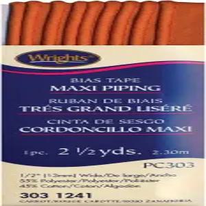 라이트 프로덕츠 바이어스 테이프 맥시 파이핑 1/2 X2-1/2yd 당근