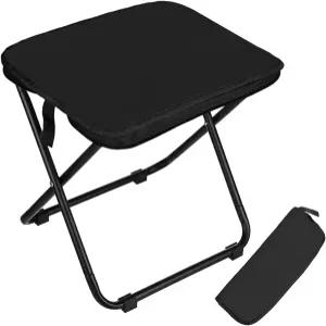 틱시펨 접이식 배낭 의자 12인치 소형 휴대용 캠핑 등산/낚시/여행/해변/야외/론 [블랙]
